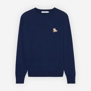 NWT - Maison Kitsune Chillax Fox Men's Sweater - Navy🦊